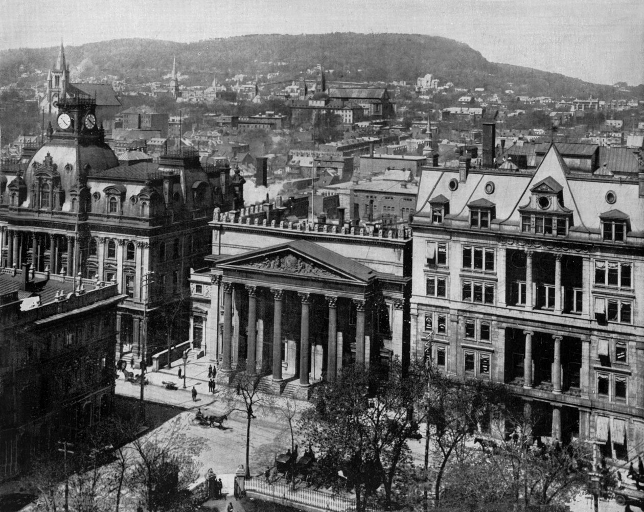 Montreal, Quebec, ok. 1890 (zdjęcie czarno-białe) autorstwa John Lawson Stoddard