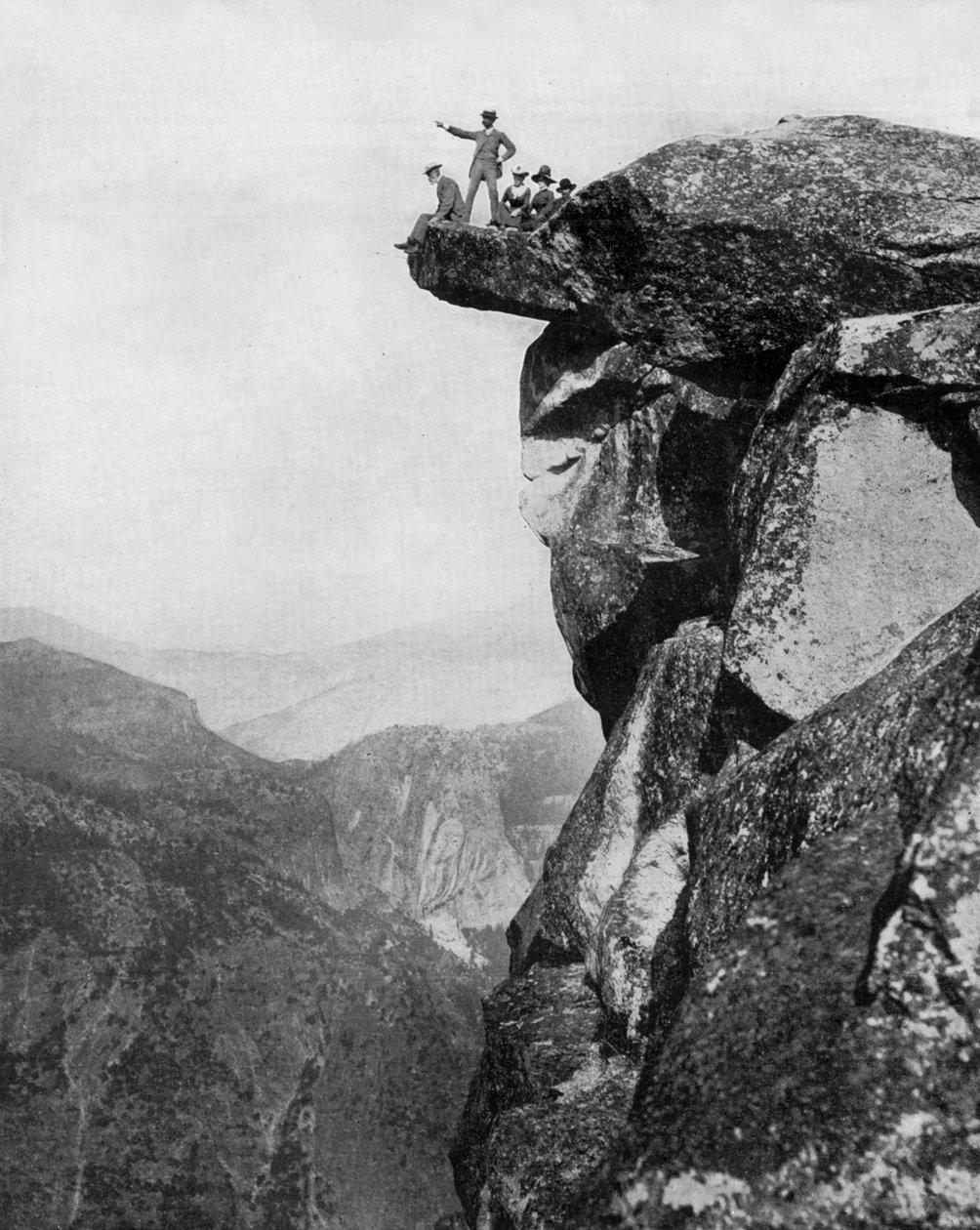 Dolina Yosemite, Kalifornia, ok. 1890 (zdjęcie czarno-białe) autorstwa John Lawson Stoddard