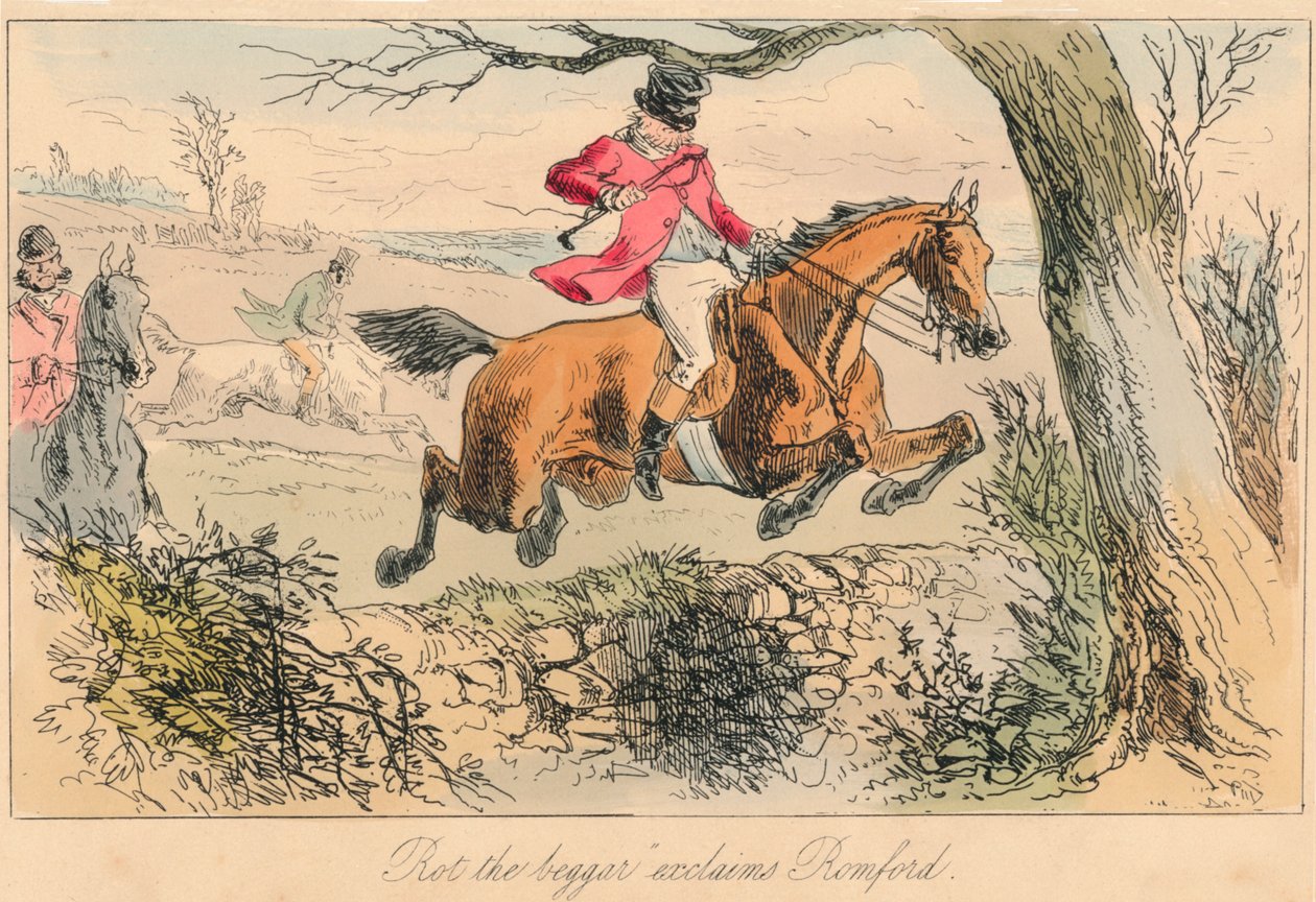 „Rot żebrak wykrzykuje Romford”, 1865. Artyści: John Leech, Hablot Knight Browne. autorstwa John Leech, Hablot Knight Browne