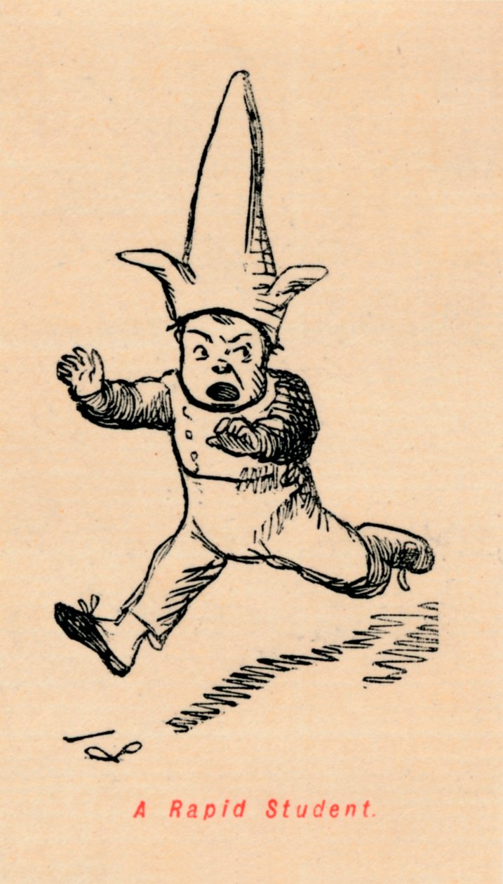 Szybki student, ok. 1860, 1860 autorstwa John Leech