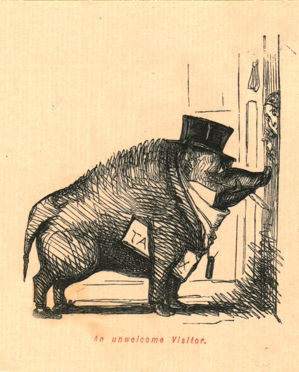 Niepożądany gość, 1897. autorstwa John Leech