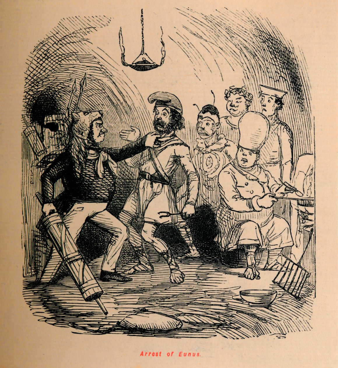 Aresztowanie Eunusa, 1852 autorstwa John Leech