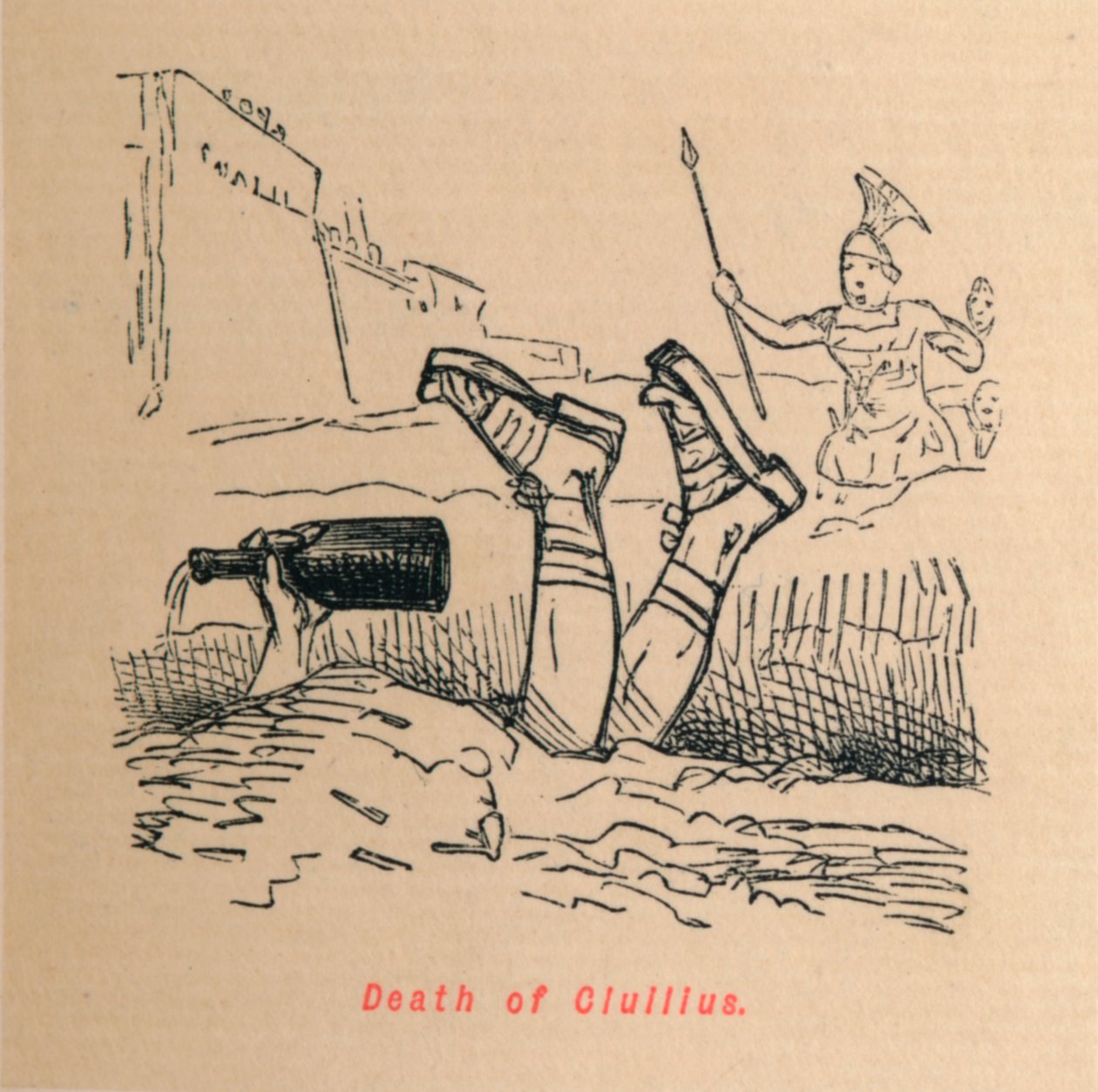 Śmierć Cywiliusa, 1852 autorstwa John Leech