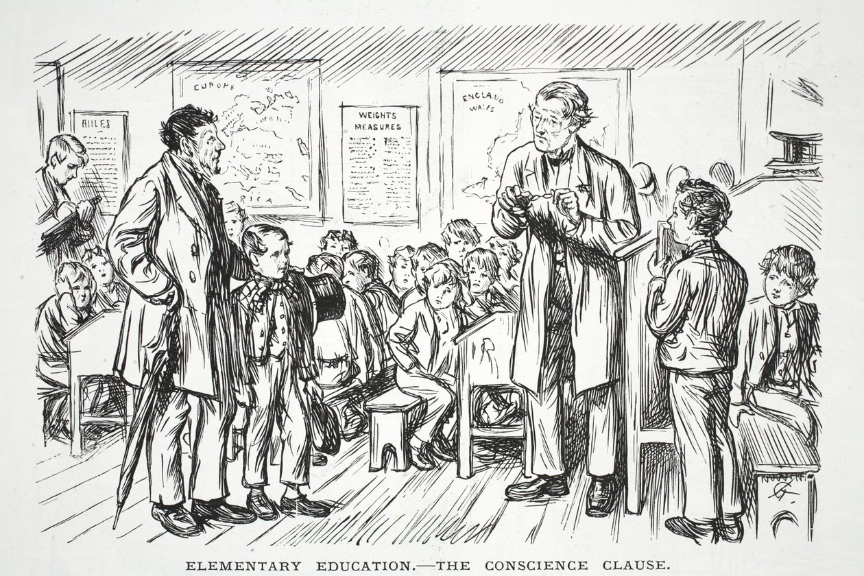 Edukacja elementarna - klauzula sumienia autorstwa John Leech