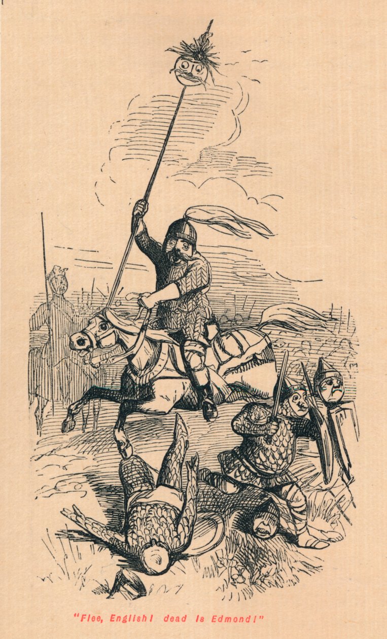 Uciekaj, Angliku! Martwy jest Edmond!, c1860, c1860 autorstwa John Leech