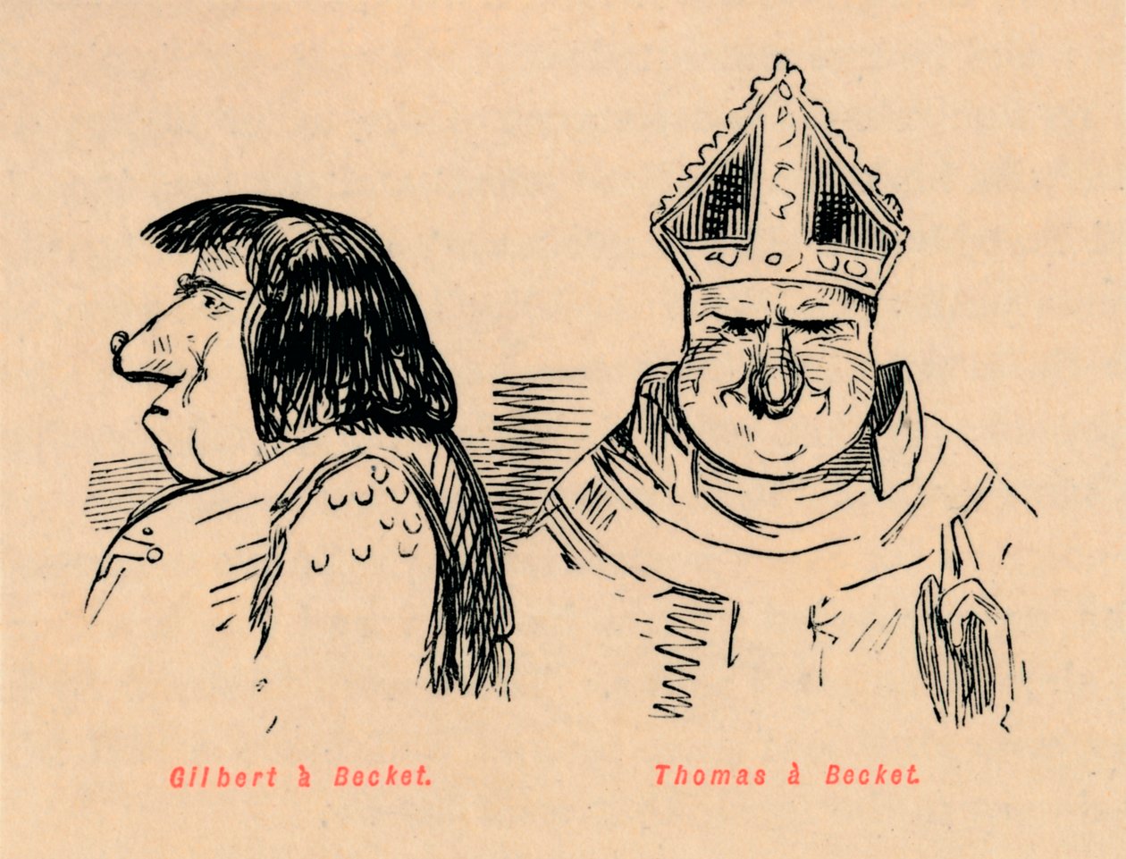 Gilbert a Becket, Thomas a Becket, c1860, c1860 autorstwa John Leech