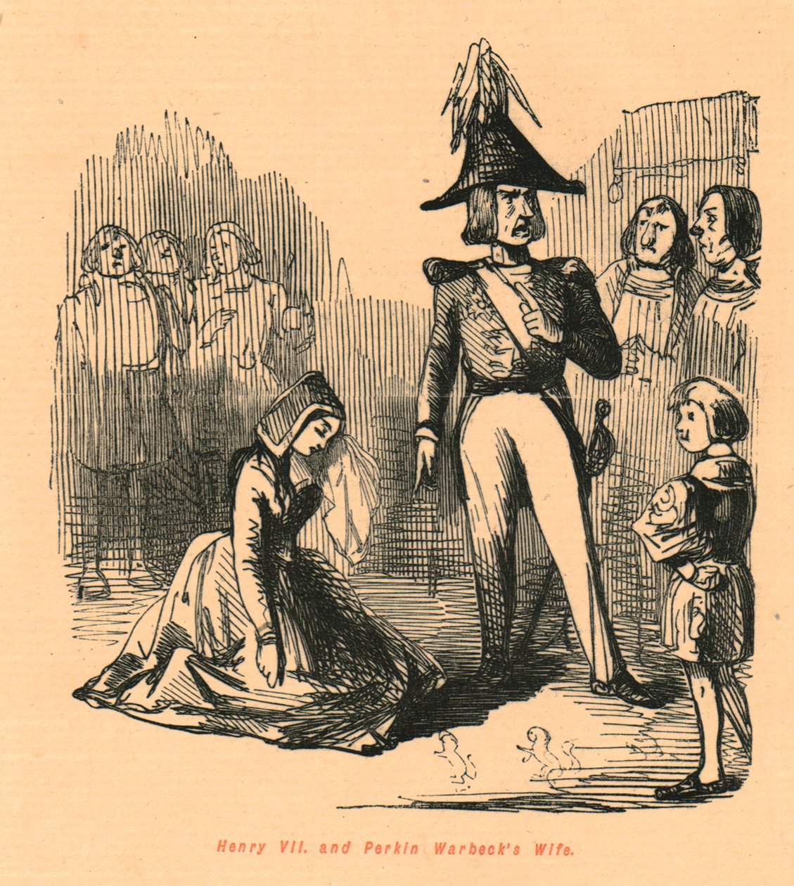 Henryk VII. i Perkin Warbecks Wife, 1897. autorstwa John Leech