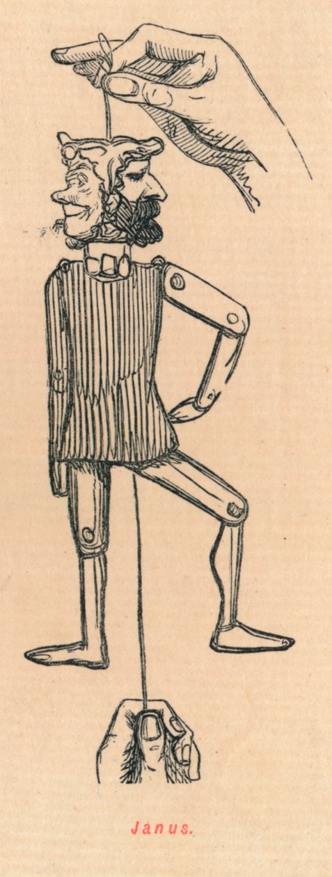 Janus, 1852 r. autorstwa John Leech
