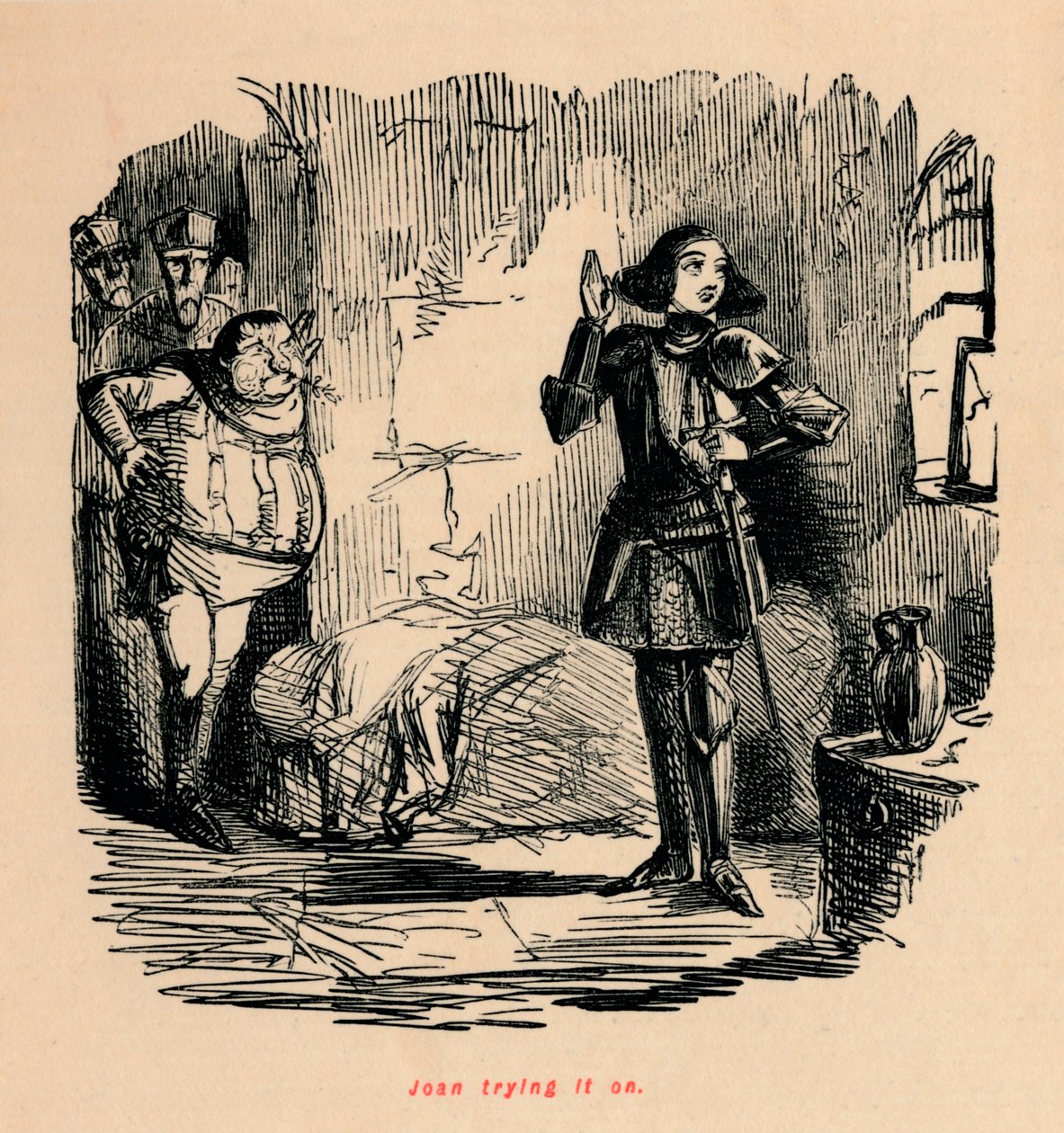 Joan przymierza to, autorstwa John Leech