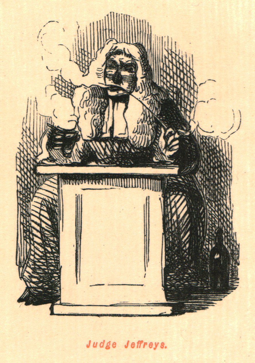 Sędzia Jeffreys, 1897. autorstwa John Leech