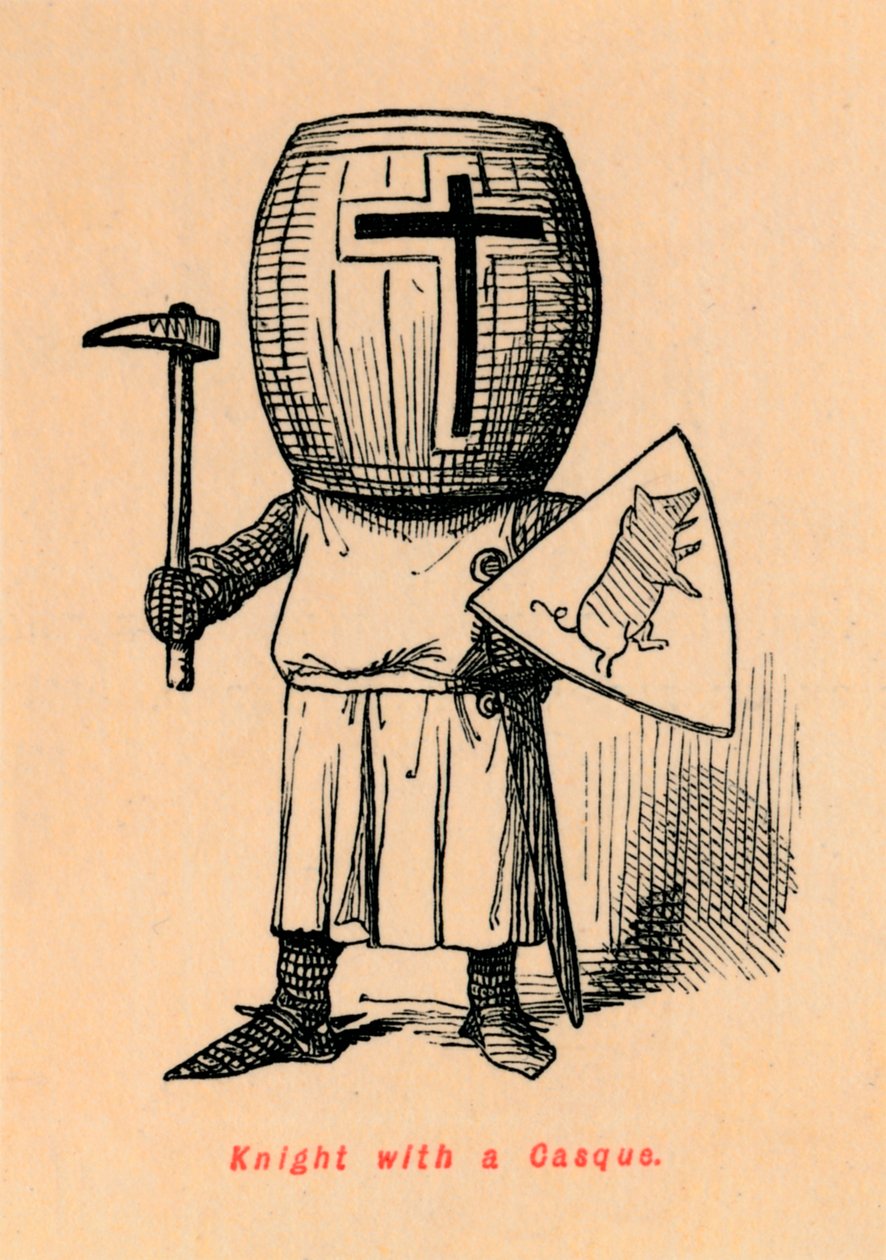 Rycerz z hełmem, ok. 1860, ok. 1860 autorstwa John Leech