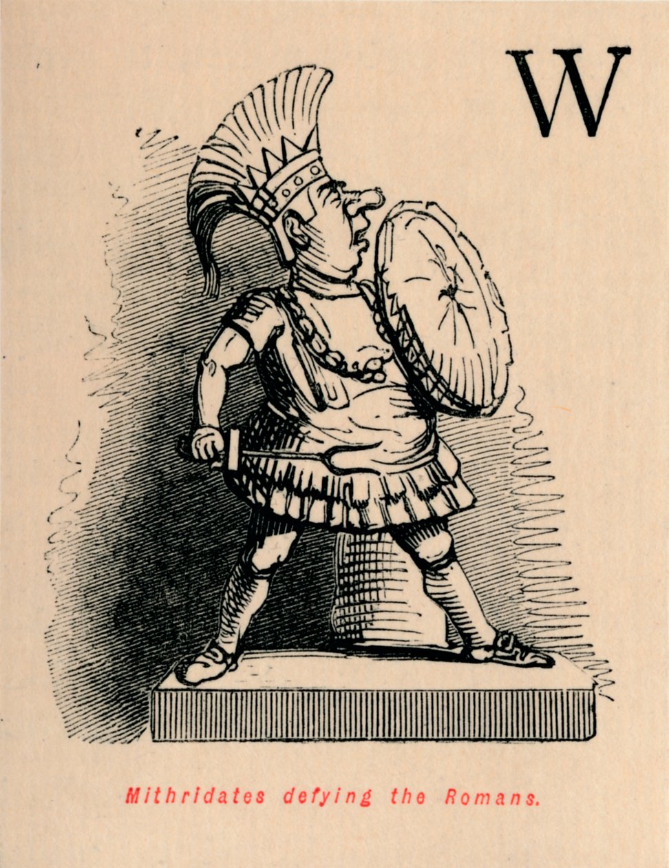Mitrydates przeciwstawia się Rzymianom, 1852 autorstwa John Leech