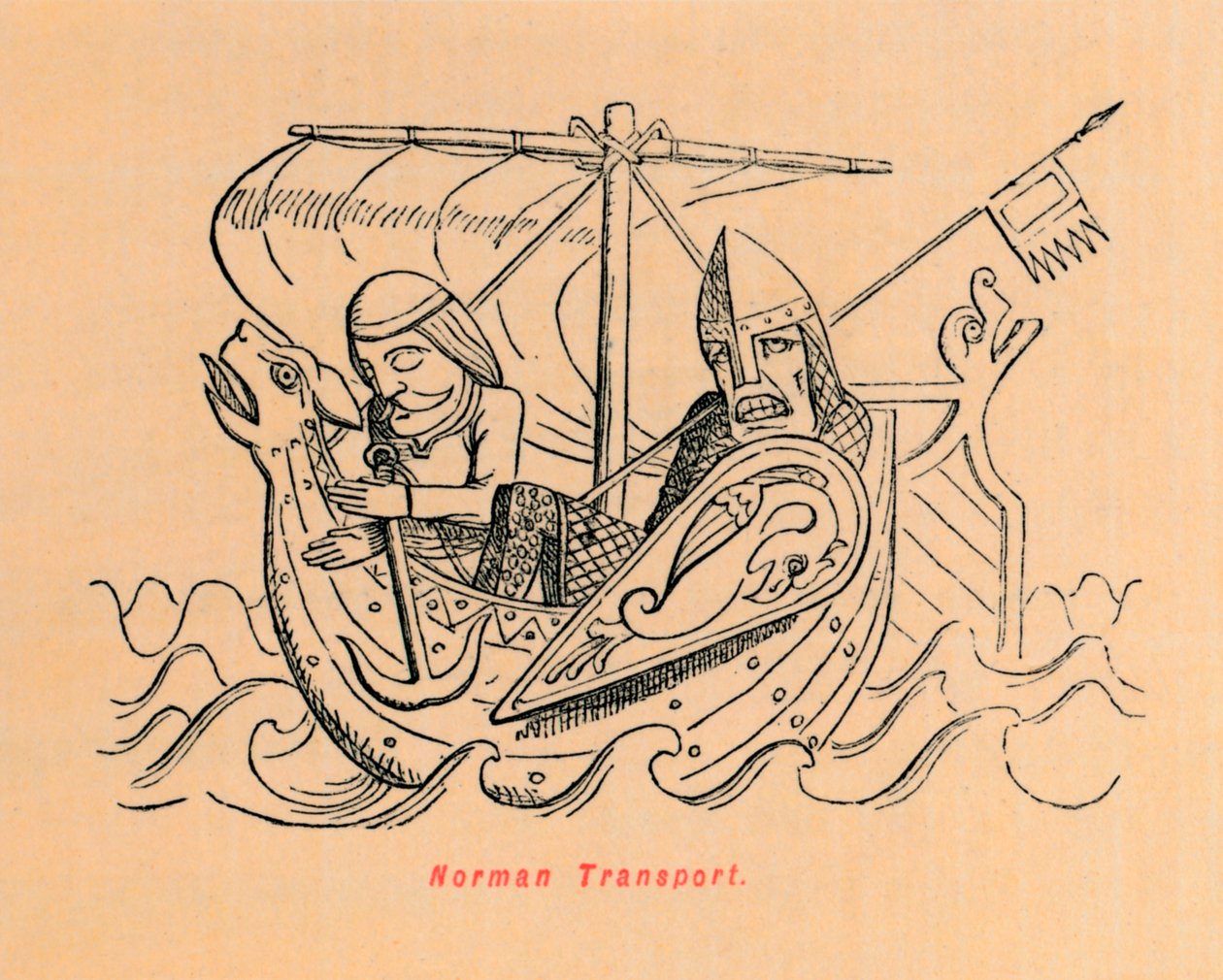 Transport Normana, ok. 1860, ok. 1860 autorstwa John Leech