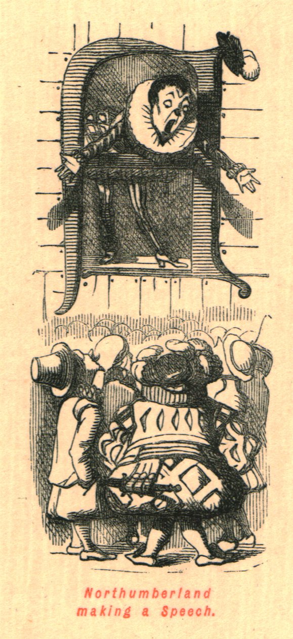 Northumberland wygłasza przemówienie, 1897. autorstwa John Leech