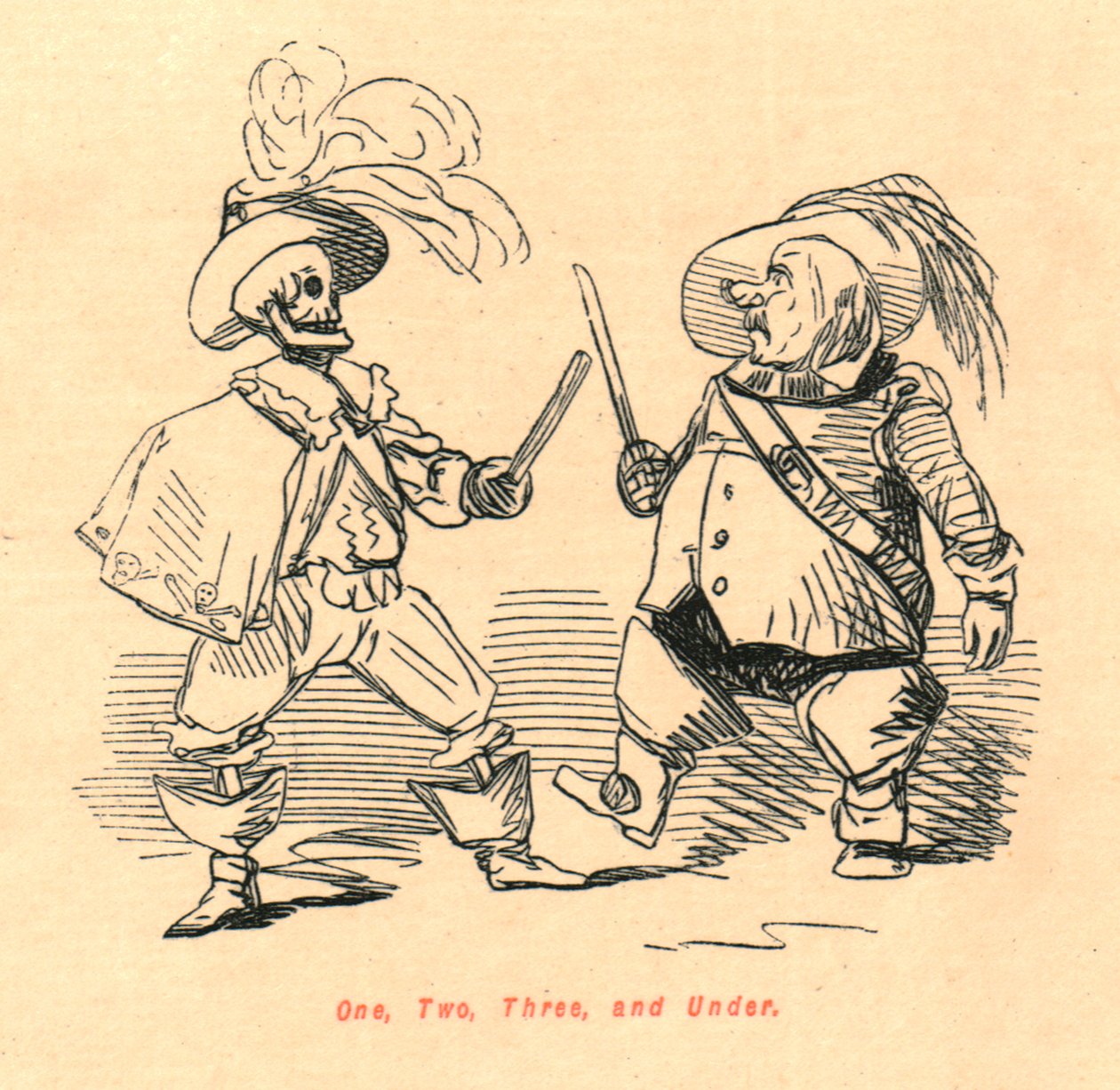 Jeden, dwa, trzy i mniej, 1897. autorstwa John Leech