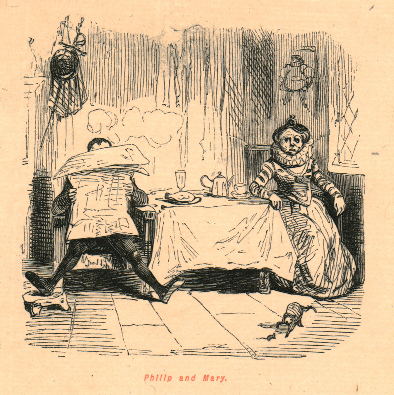 Filipa i Marii, 1897. autorstwa John Leech