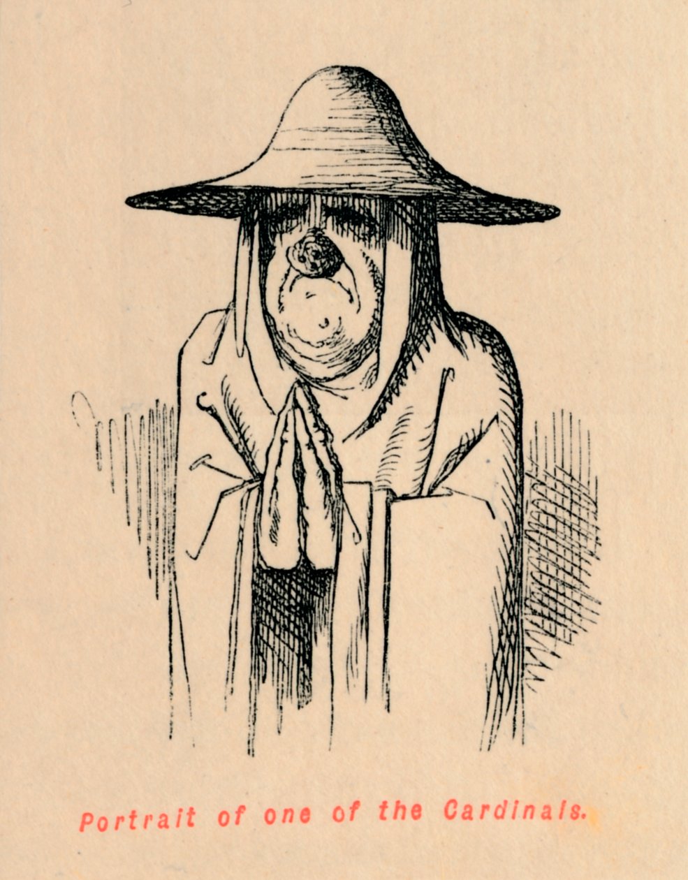 Portret jednego z kardynałów, ok. 1860, ok. 1860 autorstwa John Leech