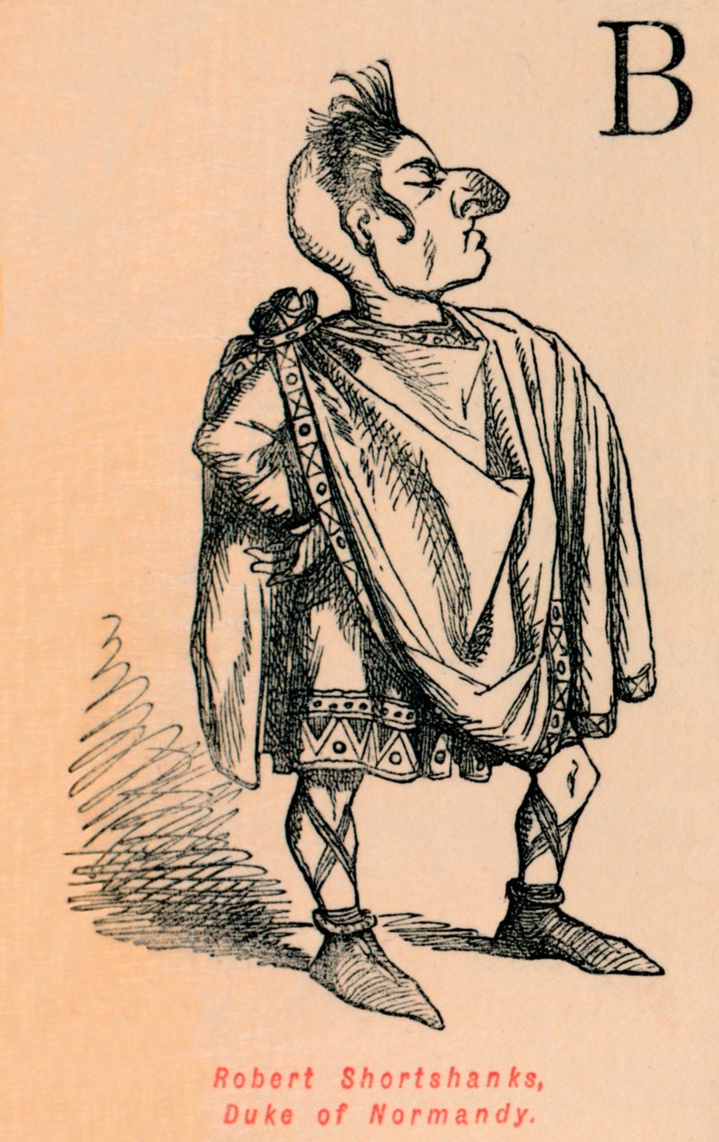 Robert Shortshanks, książę Normandii, ok. 1860, ok. 1860 autorstwa John Leech