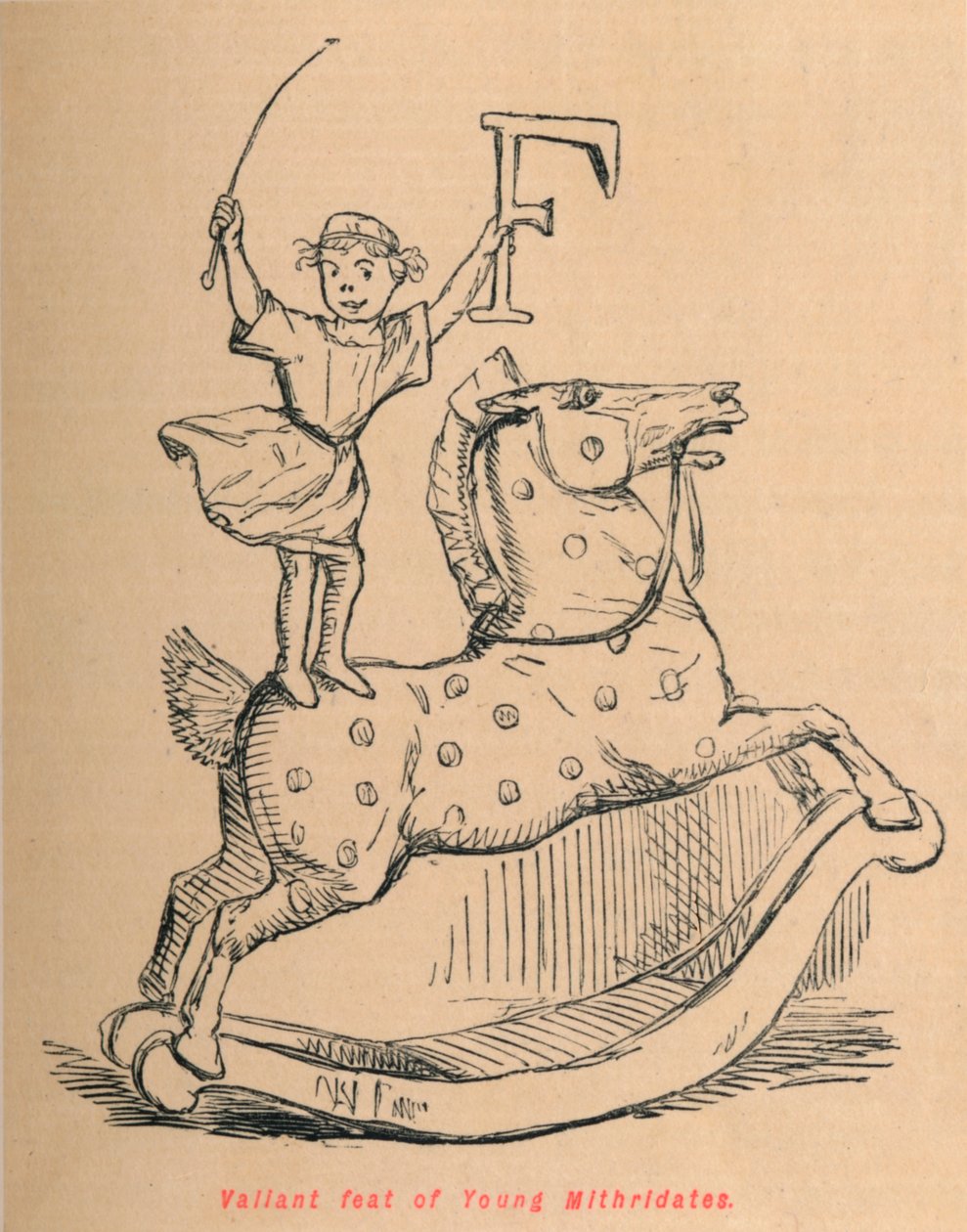 Dzielny wyczyn młodego Mitrydatesa, 1852 autorstwa John Leech