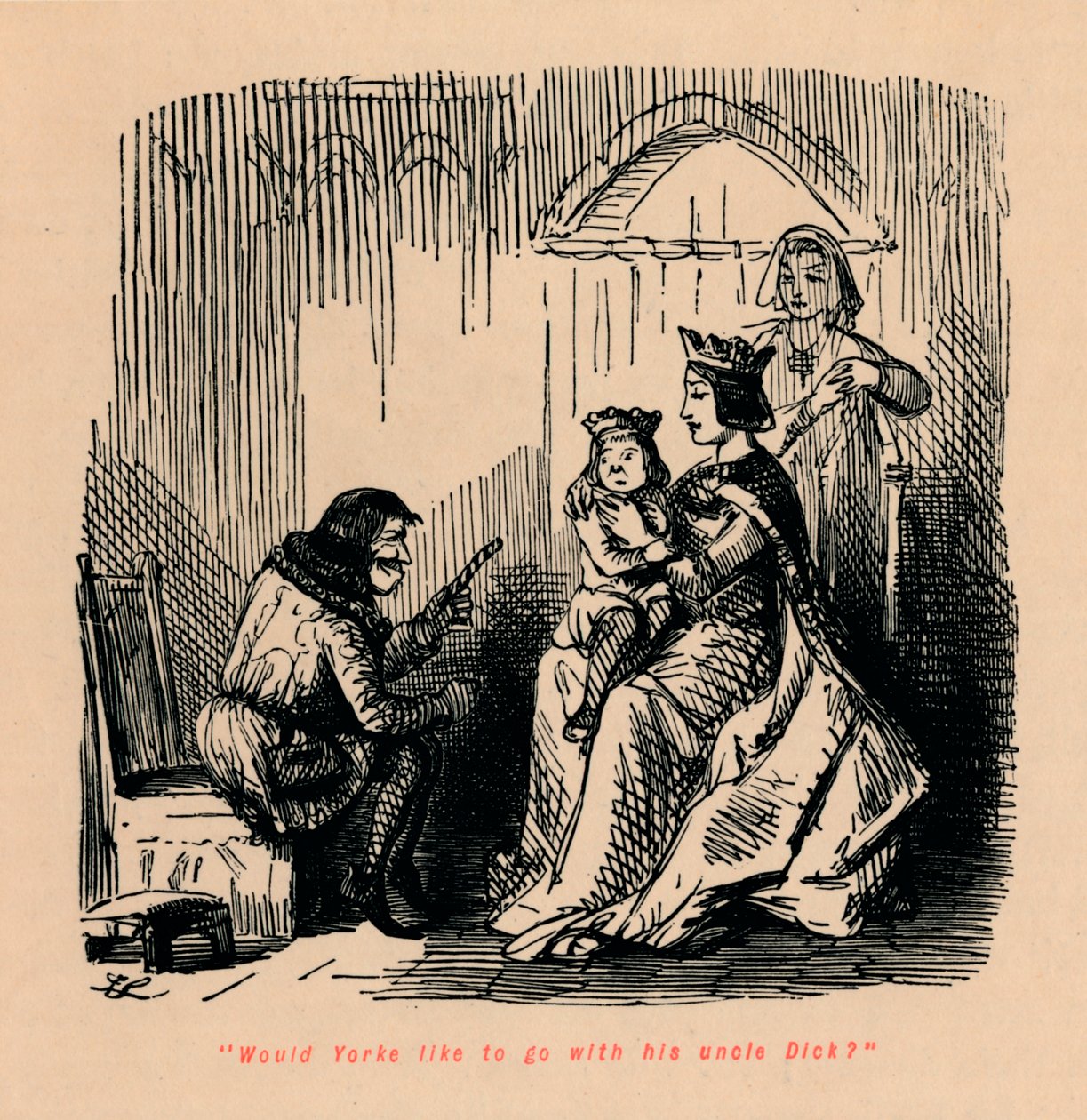 Czy Yorke chciałby iść ze swoim wujem Dickiem, autorstwa John Leech