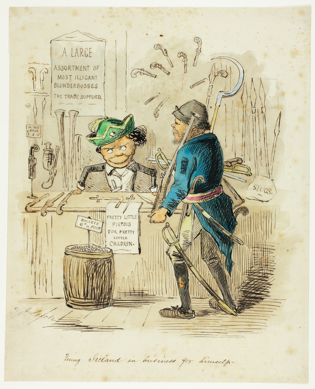 Młoda Irlandia w biznesie dla siebie autorstwa John Leech