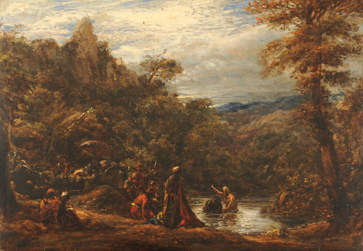 Chrzest eunucha, 1835-45 autorstwa John Linnell