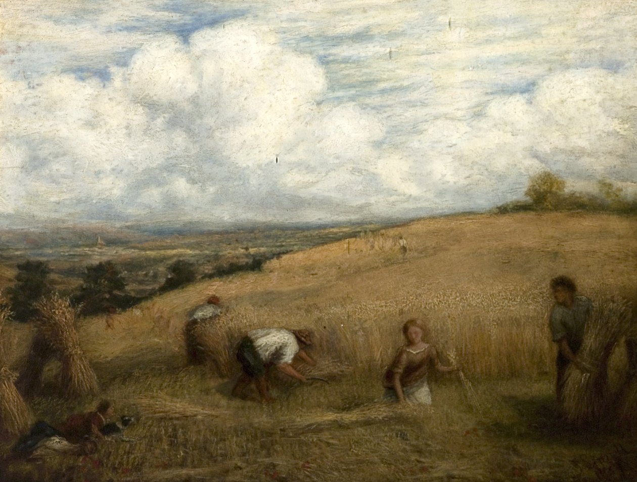 Żniwa, 1857 autorstwa John Linnell