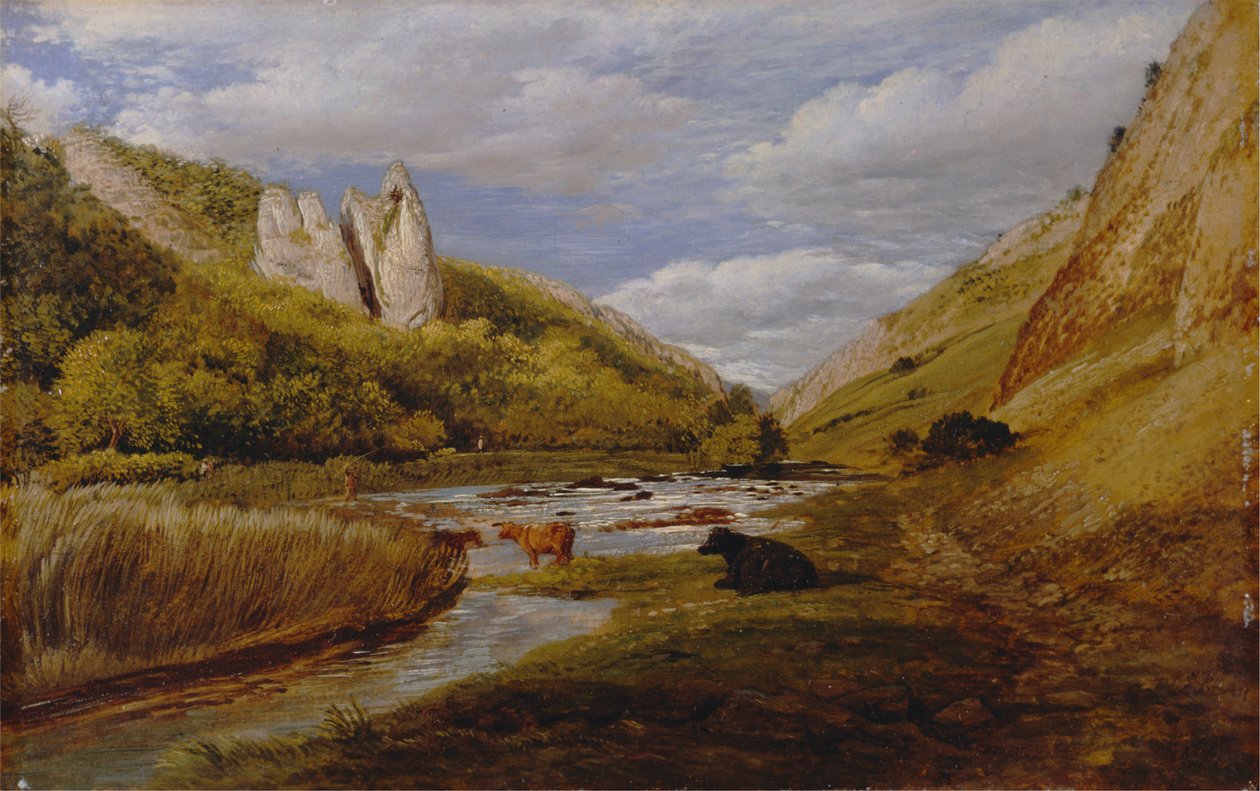 w Dovedale autorstwa John Linnell