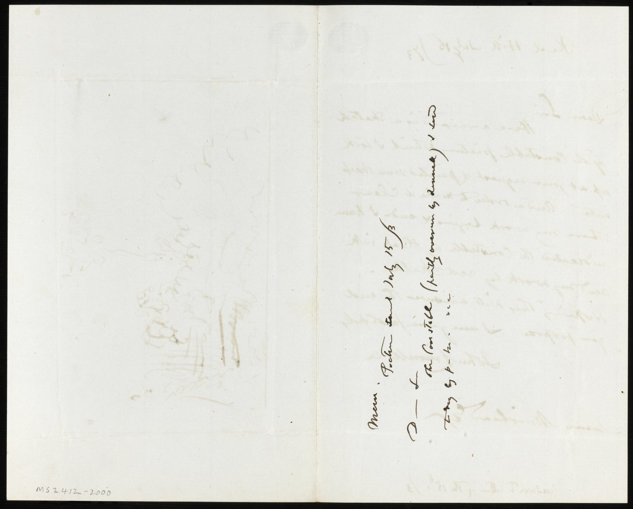 List do Jamesa Muirheada autorstwa John Linnell