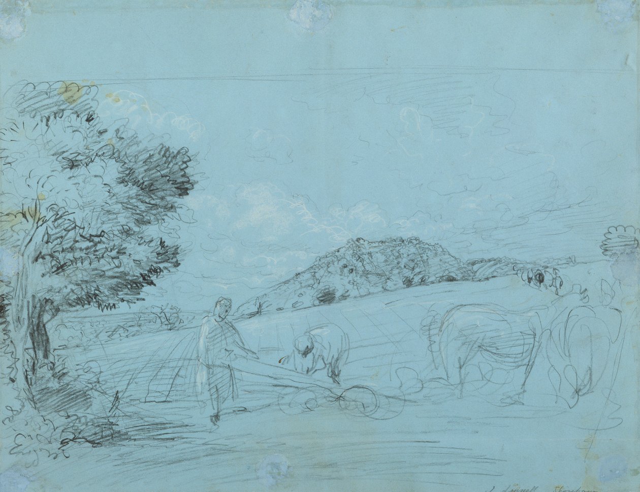 Orka w Shoreham (ołówek i kreda na papierze) autorstwa John Linnell