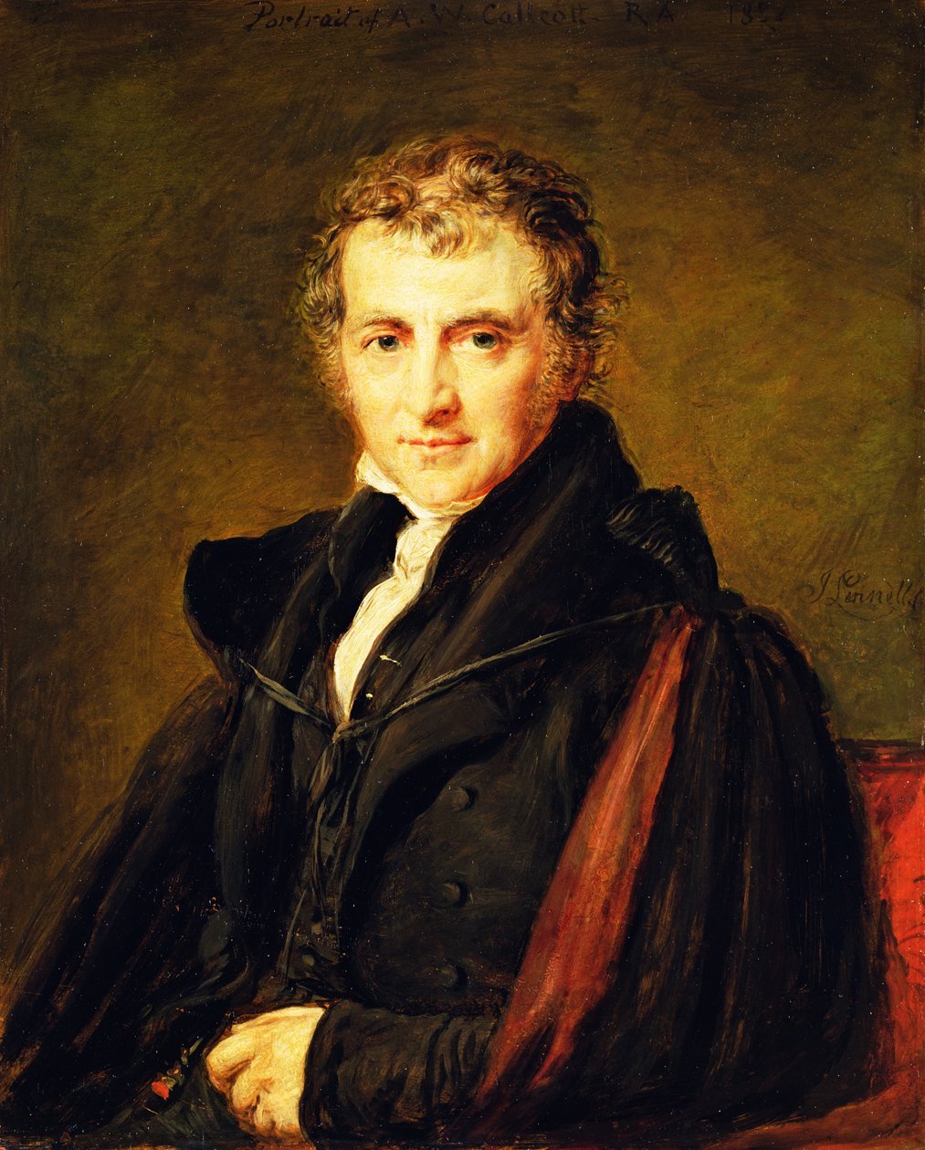 Sir Augustus Wall Callcott (1799-1844) 1847 (olej na desce) autorstwa John Linnell