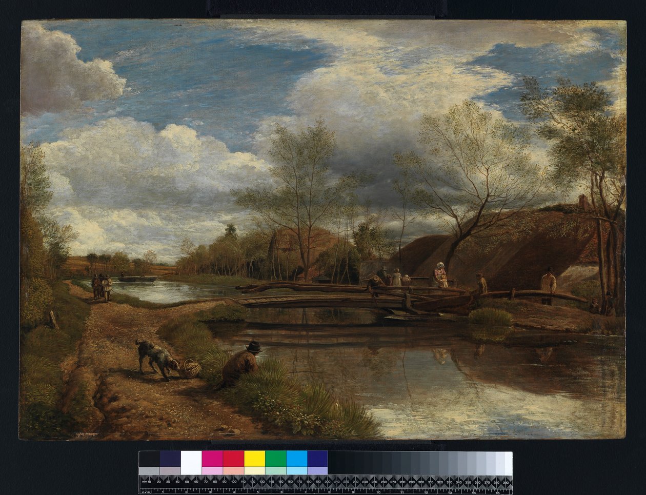 Rzeka Kennet, niedaleko Newbury, 1815 (olej na płótnie ułożony na desce) autorstwa John Linnell