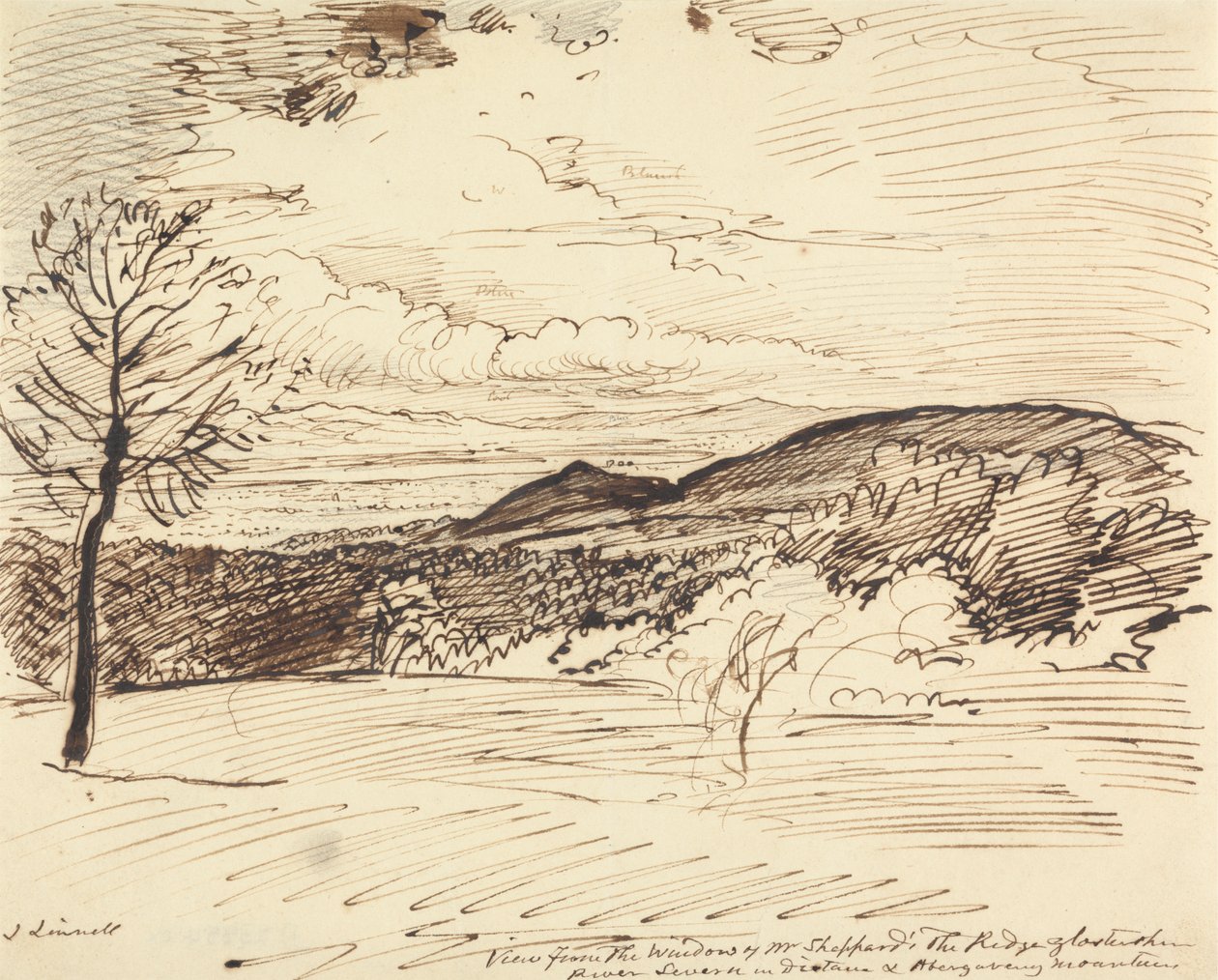 Widok z okna pana Shepparda, The Ridge, Gloucestershire autorstwa John Linnell