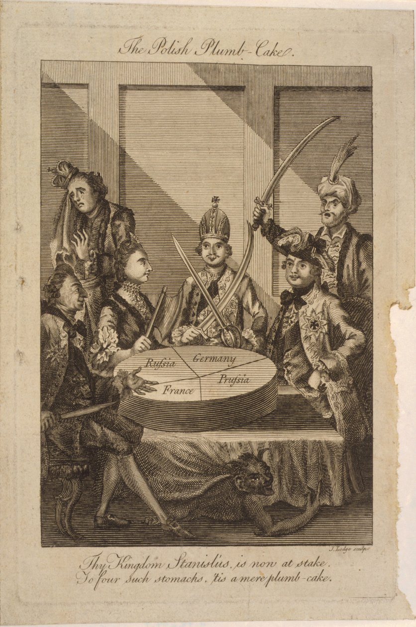 Polski placek śliwkowy, 1772 autorstwa John Lodge