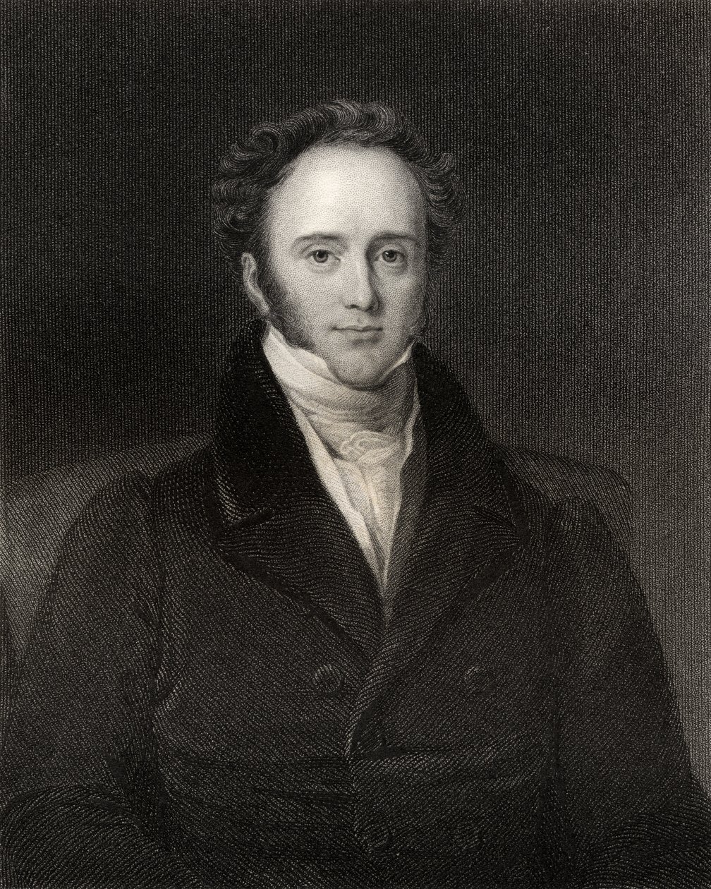 Henry John Temple, 3. wicehrabia Palmerston, ryt. H.R. Cook (fl.1813-47), z „Narodowej Galerii Portretów, tom IV”, wydana ok. 1835 autorstwa John Lucas