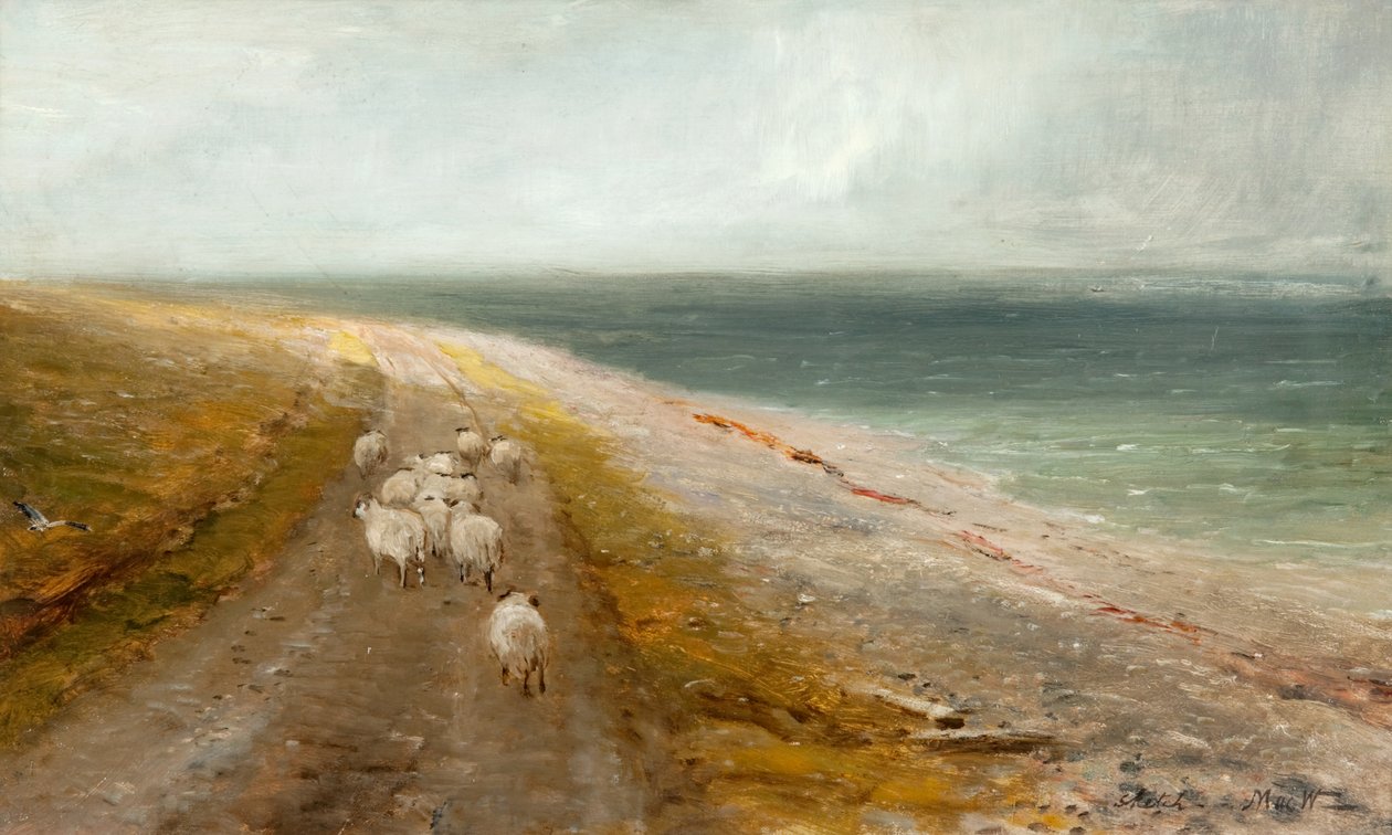 Zabłąkana owca autorstwa John MacWhirter