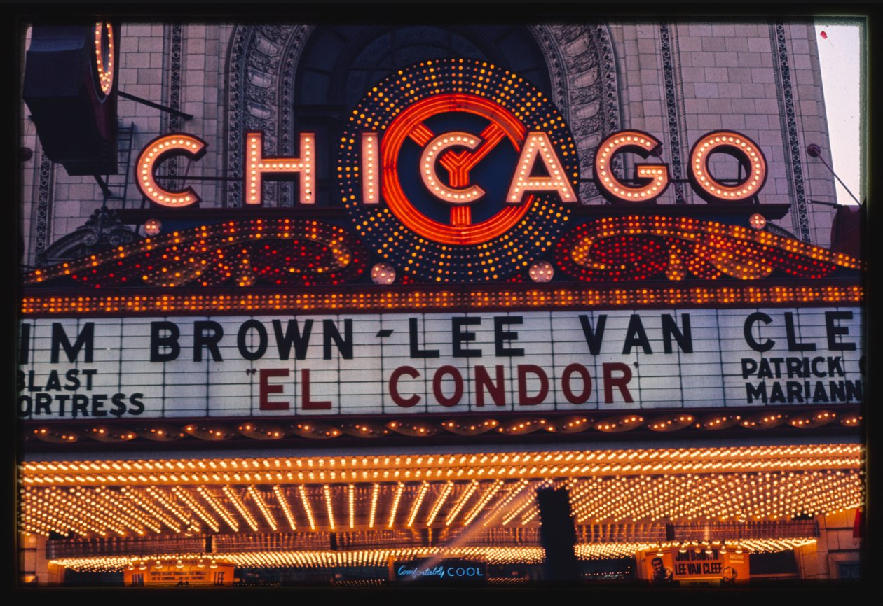 Neon Chicago Theater, Chicago, Illinois, USA autorstwa John Margolies