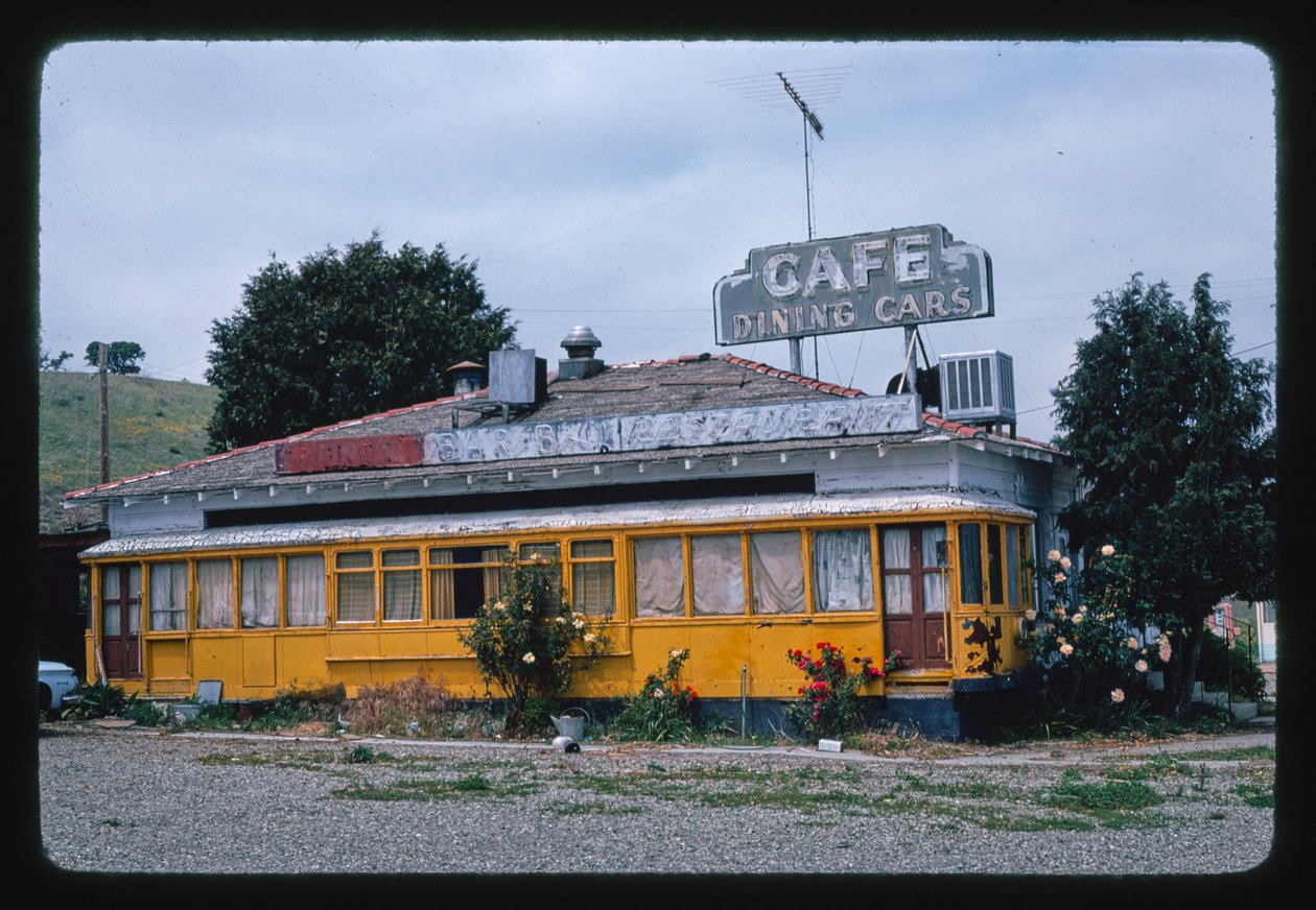 Dining Cars Cafe, Buellton, Kalifornia, USA autorstwa John Margolies