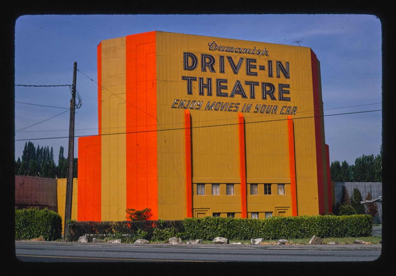 Duwamish Drive-in Theater, E. Marginal Way, Seattle, Waszyngton, USA autorstwa John Margolies