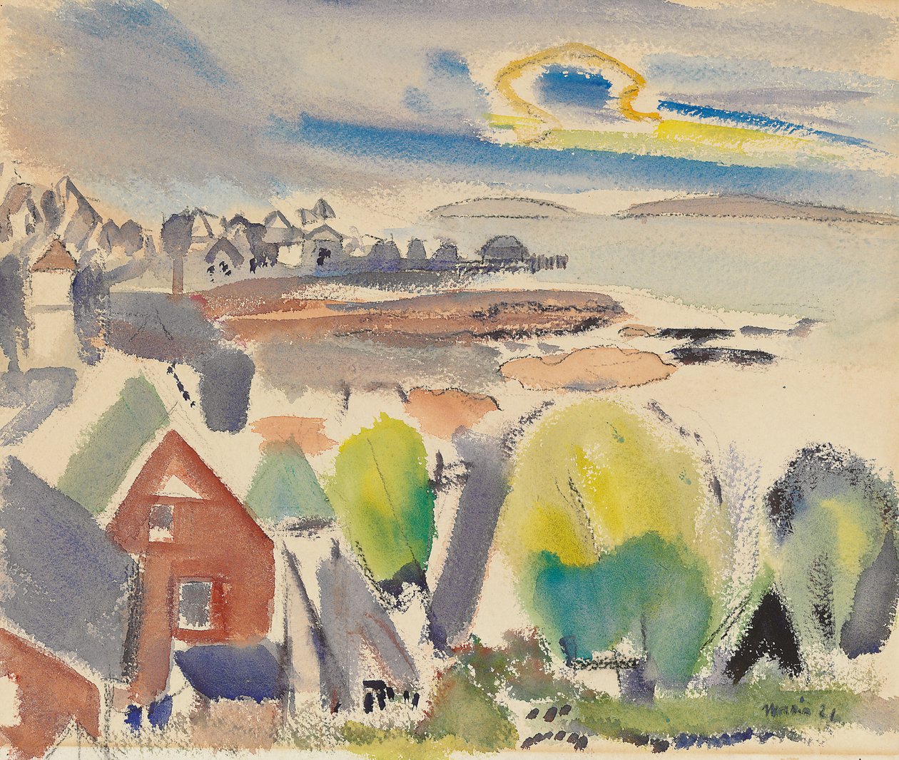 Stonington, Maine autorstwa John Marin