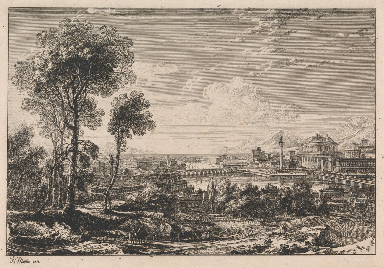 Klasyczne miasto autorstwa John Martin