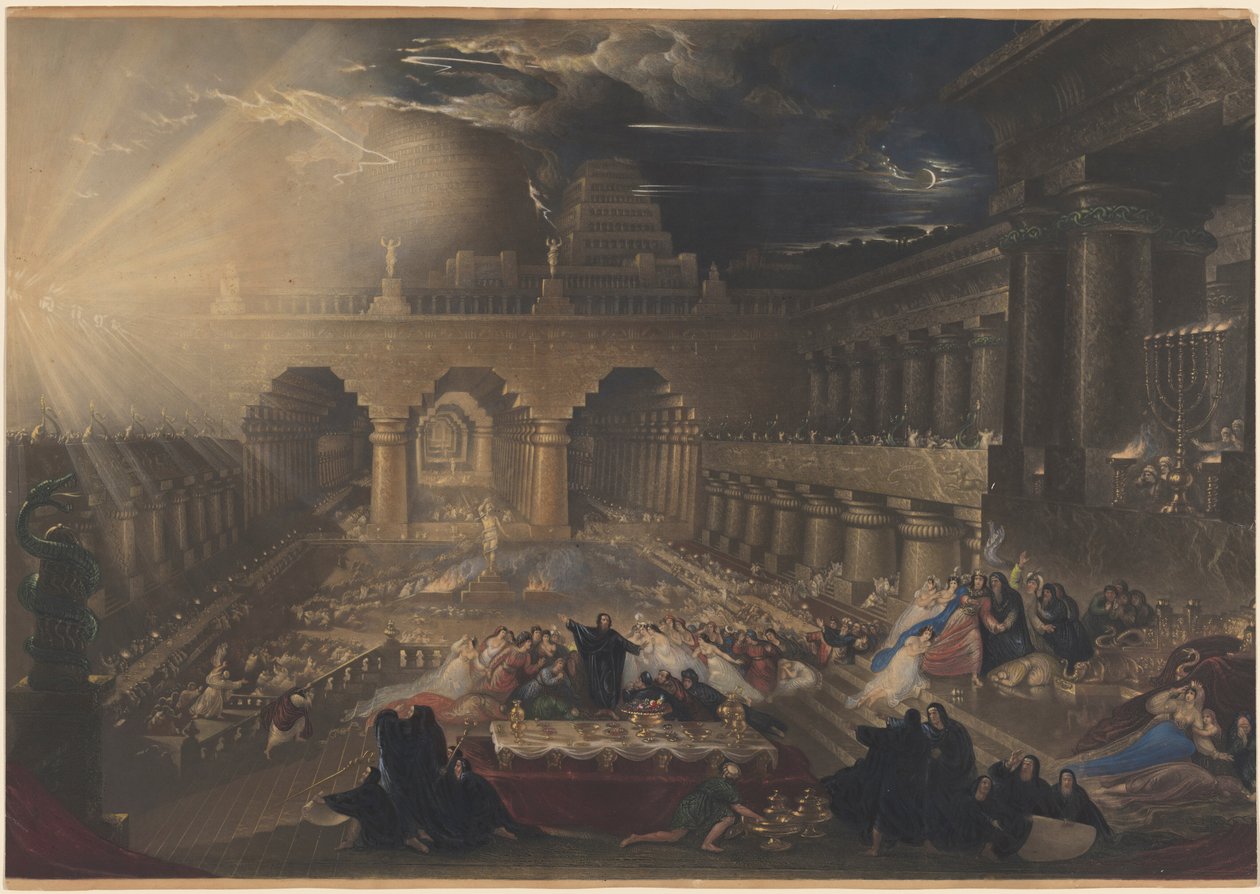 Uczta Baltazara autorstwa John Martin