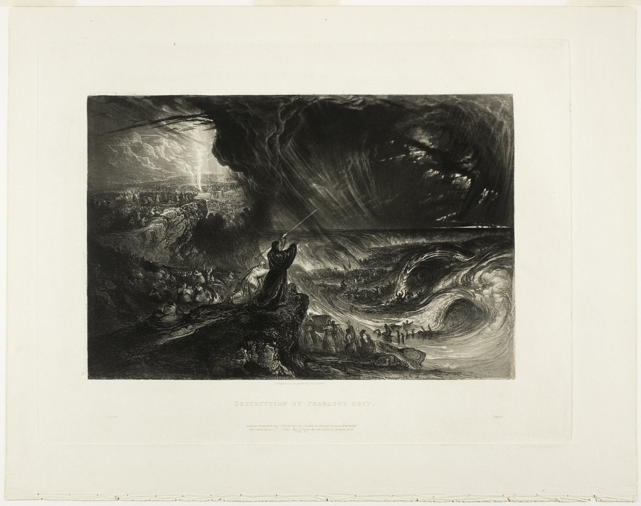 Zniszczenie zastępów faraona, z ilustracji biblijnych autorstwa John Martin