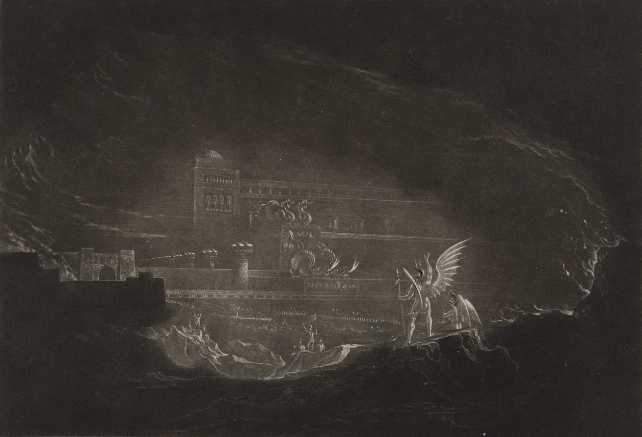 Pandemonium, c.1827 (mezzotinta) autorstwa John Martin