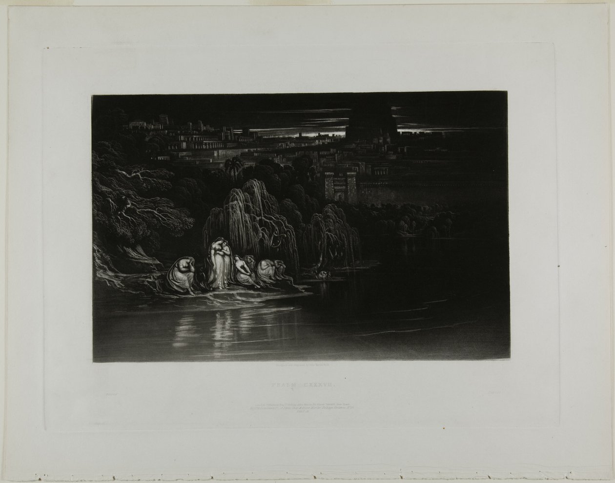 Psalm CXXXVII, z ilustracji biblijnych autorstwa John Martin