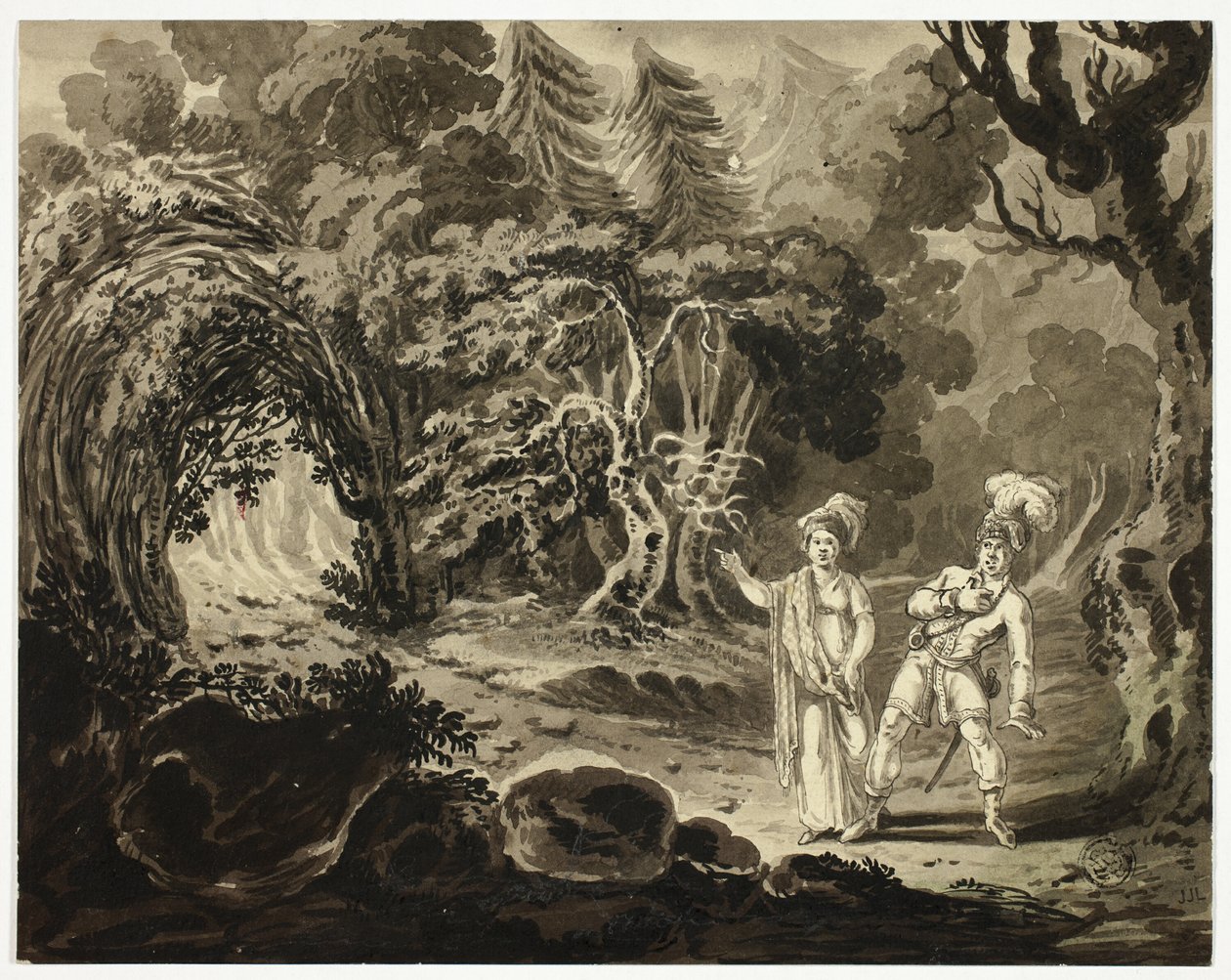 Scena z Opery autorstwa John Martin
