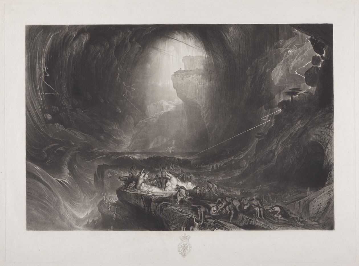 Potop, ok. 1828 (wc na papierze) autorstwa John Martin