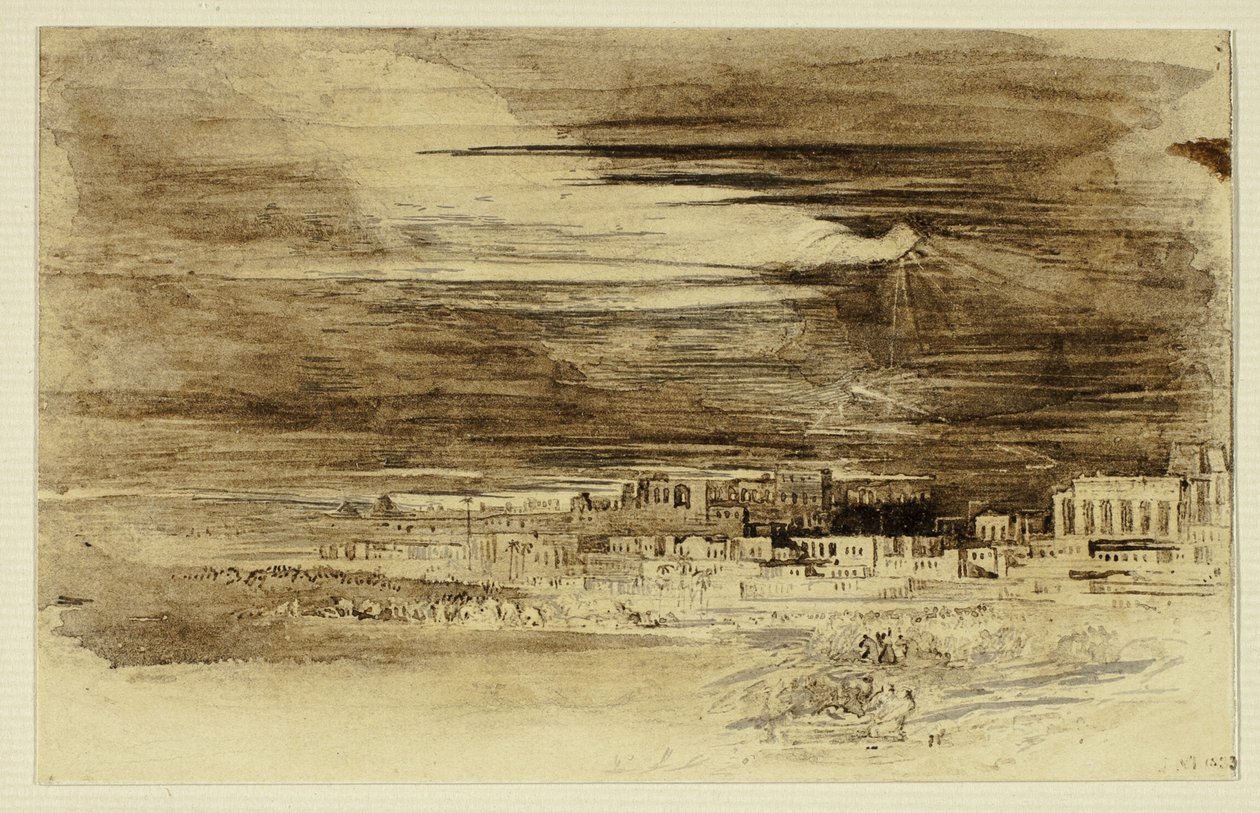 Niszczycielski Anioł autorstwa John Martin