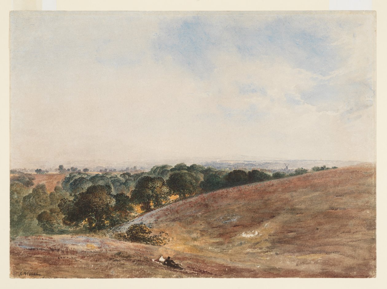Widok na South Downs autorstwa John Martin