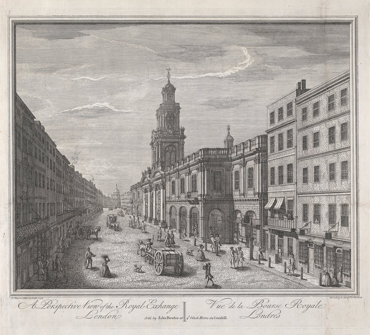 Royal Exchange, Londyn autorstwa John Maurer